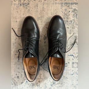 Black Sofft Lace-Up Shoes